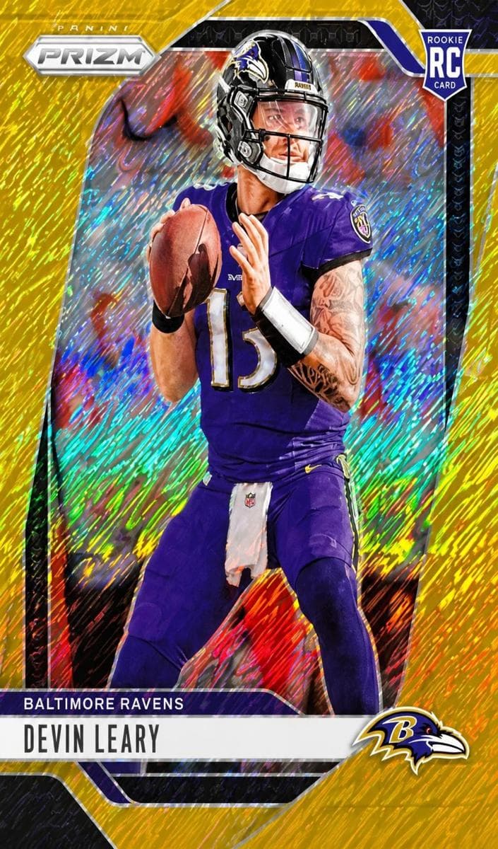 Devin Leary trading card