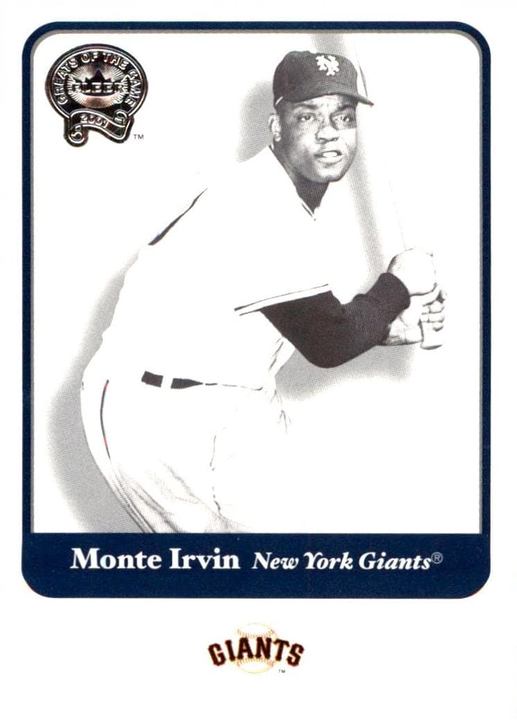 Monte Irvin 2001 fleer Fleer Greats of the Game