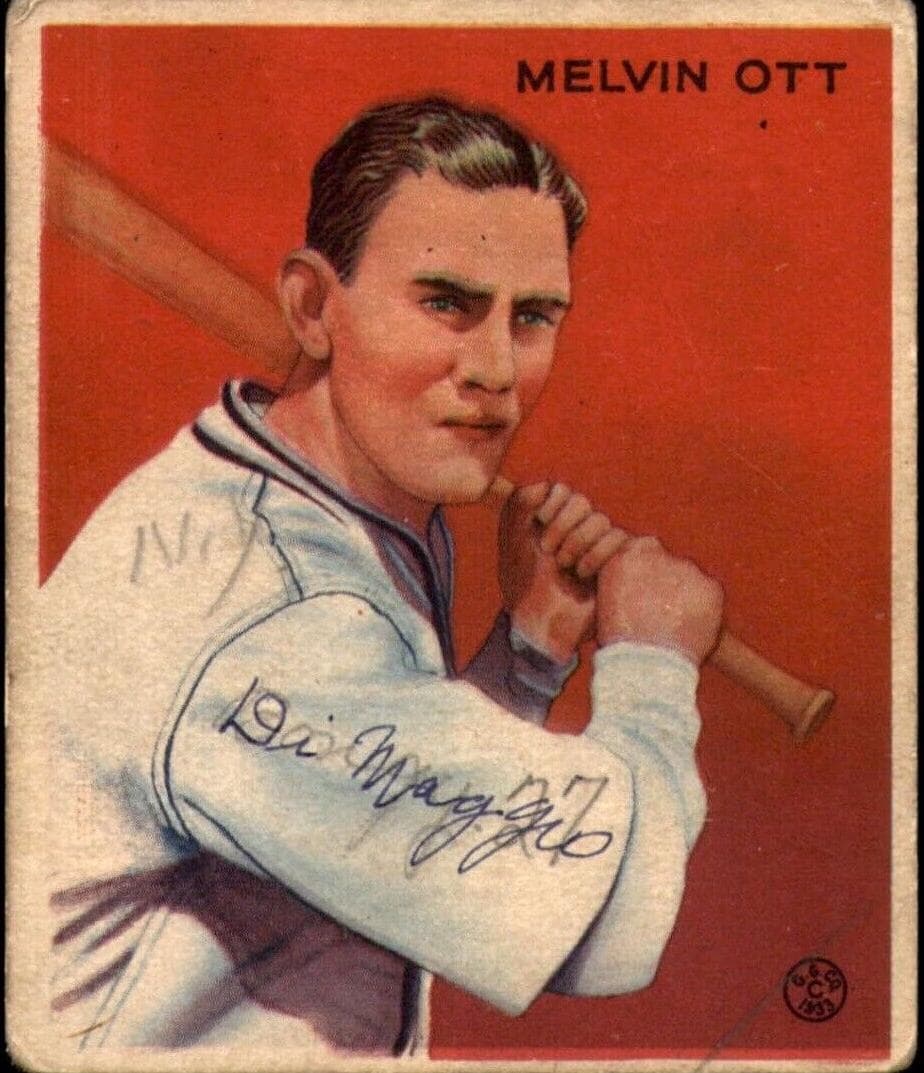 Melvin Ott 1933 unknown Goudey