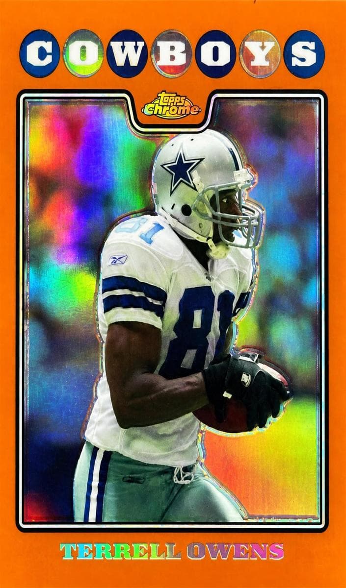 Terrell Owens 2008 topps Topps Chrome