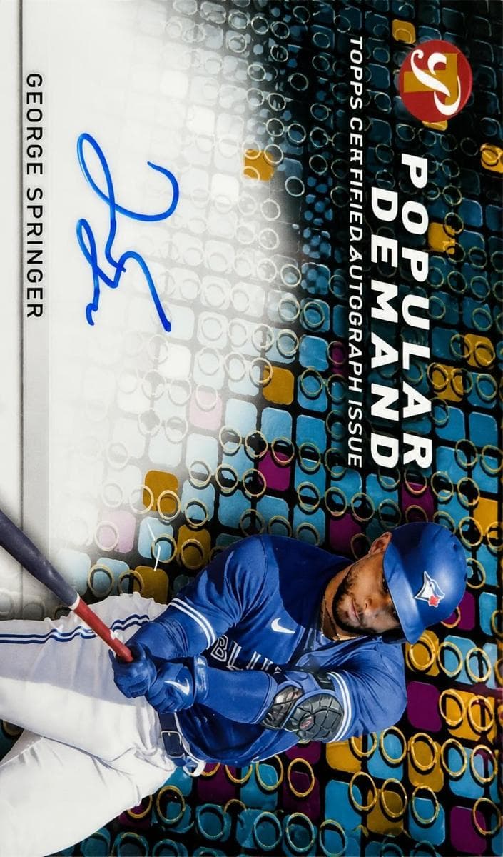 George Springer 2022 topps Topps Pristine
