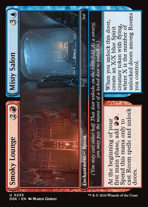 Smoky Lounge // Misty Salon 2024 Magic: The Gathering Duskmourn: House of Horror