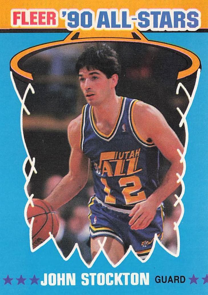 John Stockton 1990 fleer Fleer