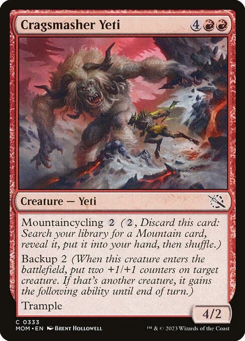 Cragsmasher Yeti 2023 Magic: The Gathering March of the Machine Jumpstart