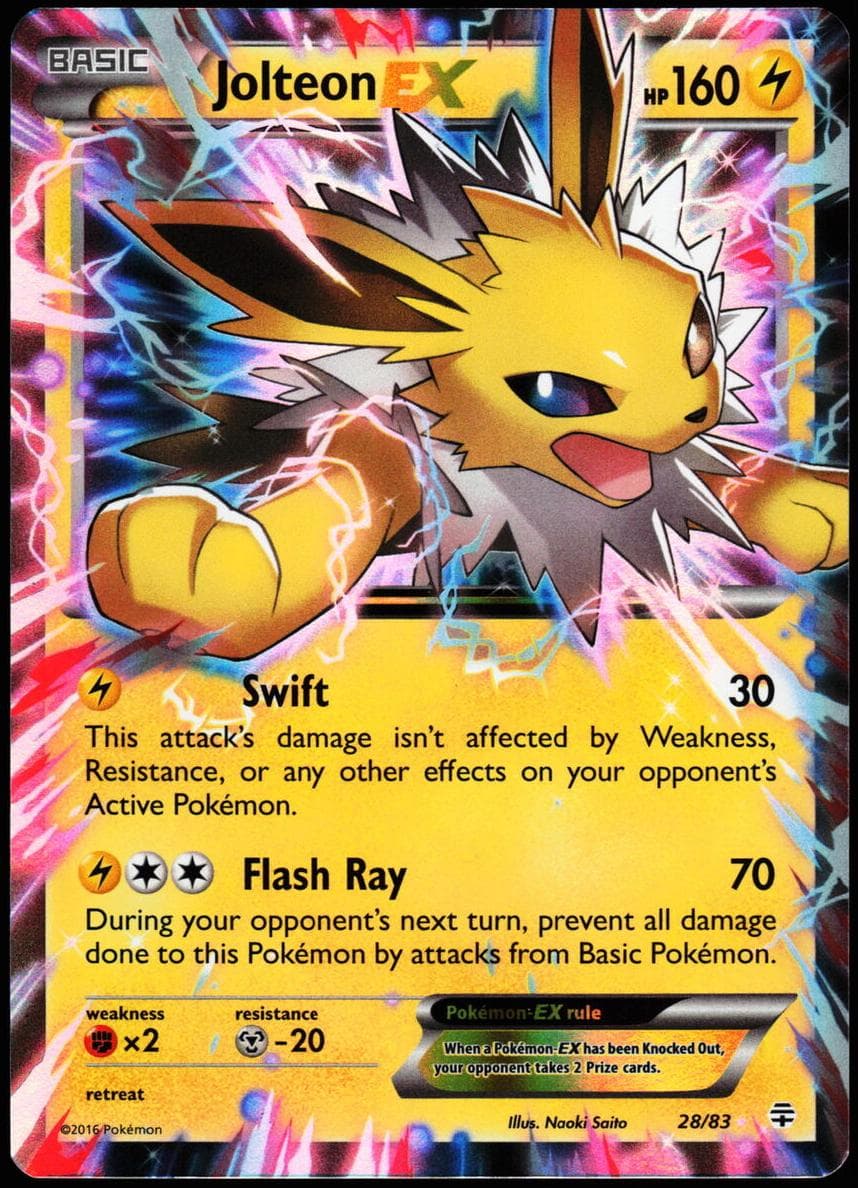 Jolteon-EX trading card