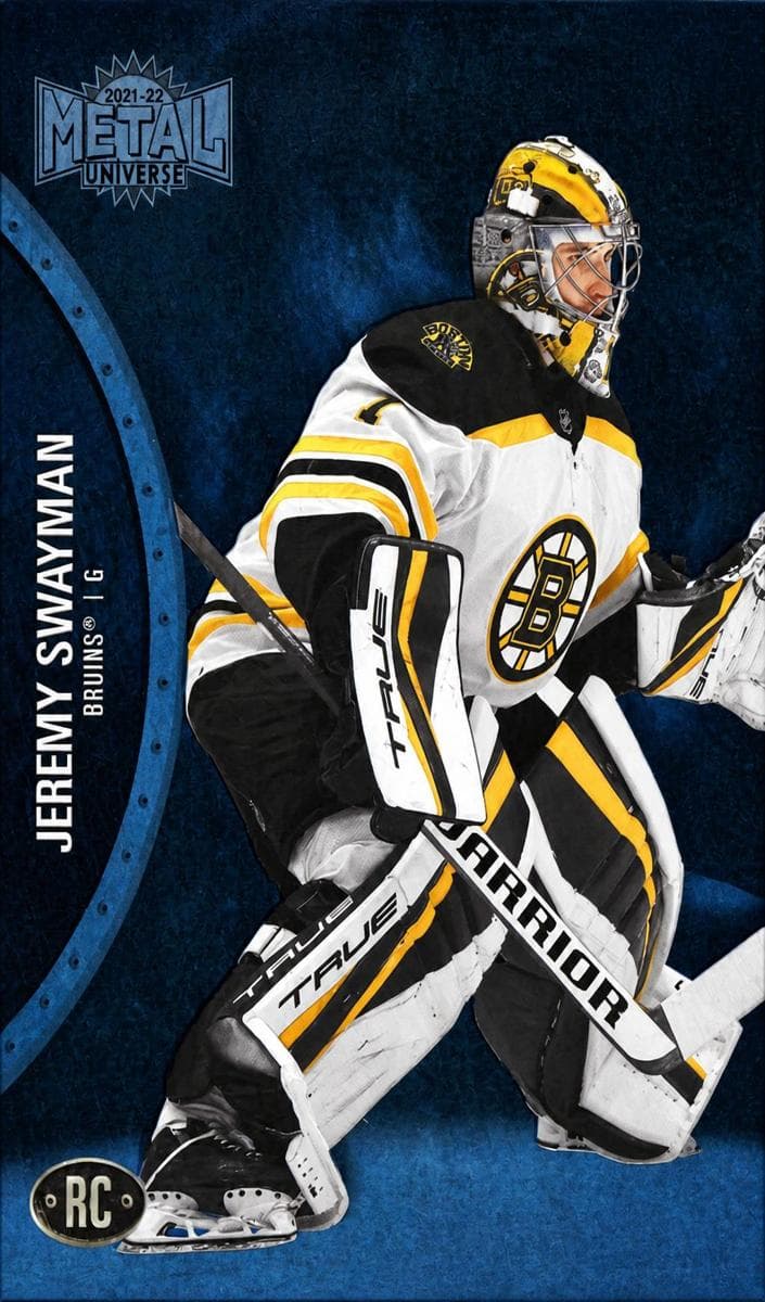 Jeremy Swayman 2021 fleer SkyBox Metal Universe