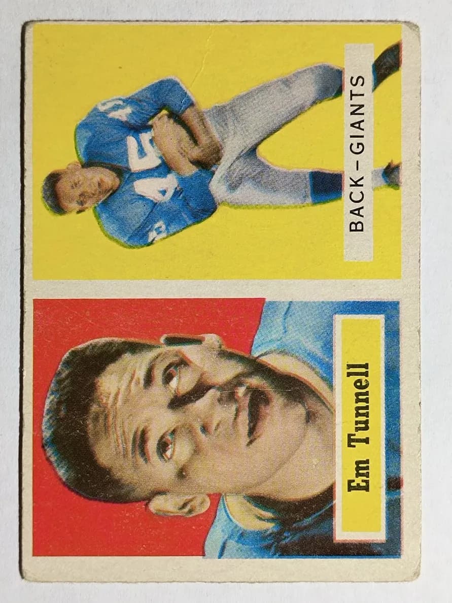 Emlen Tunnell 1957 topps