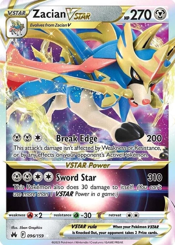 Zacian VSTAR trading card