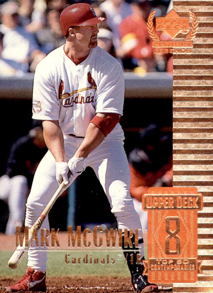 Mark McGwire 1999 upper-deck Upper Deck Century Legends