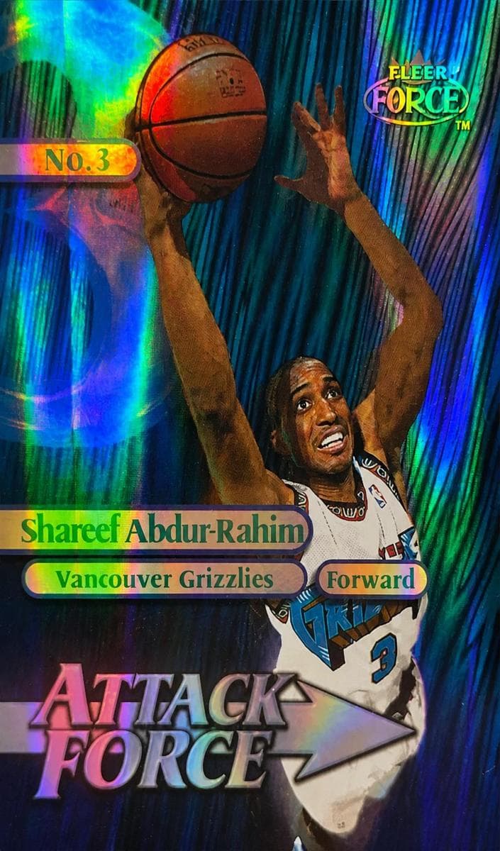 Shareef Abdur-Rahim 1999 fleer Force