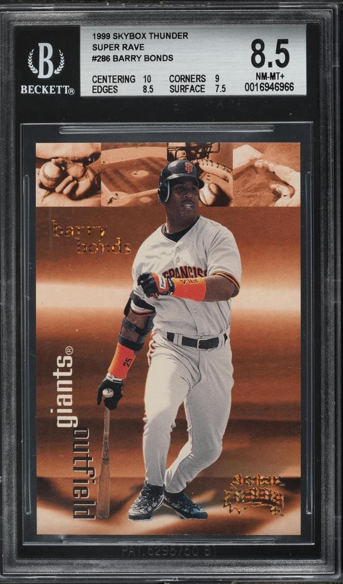 Barry Bonds 1999 fleer SkyBox Thunder
