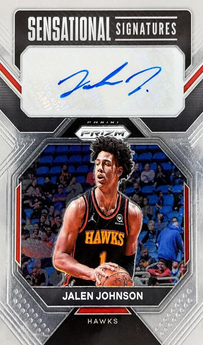 Jalen Johnson 2022 Panini Prizm auto card