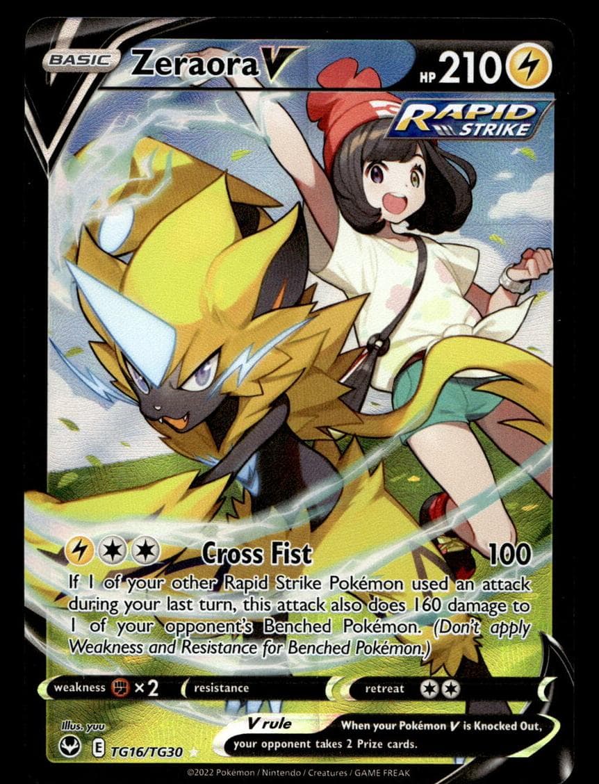 Zeraora V trading card