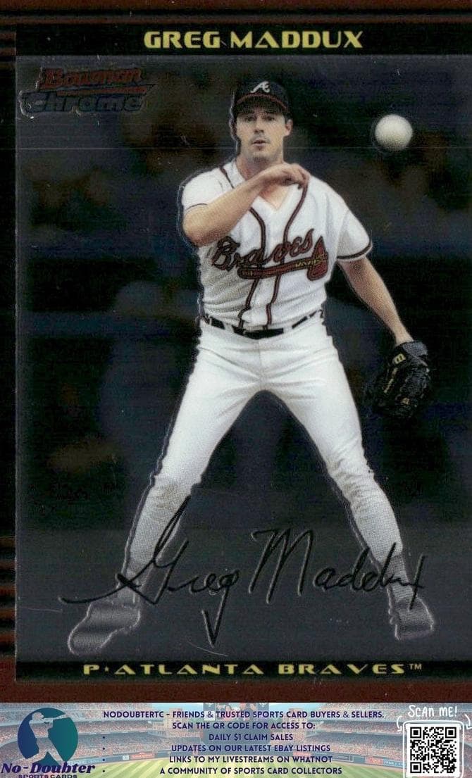 Greg Maddux trading card