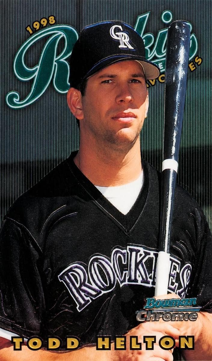 Todd Helton 1997 bowman Bowman Chrome