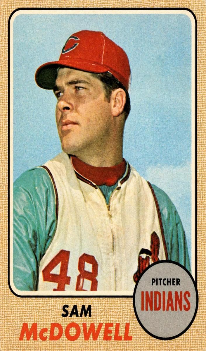 Sam McDowell 1968 topps O-Pee-Chee