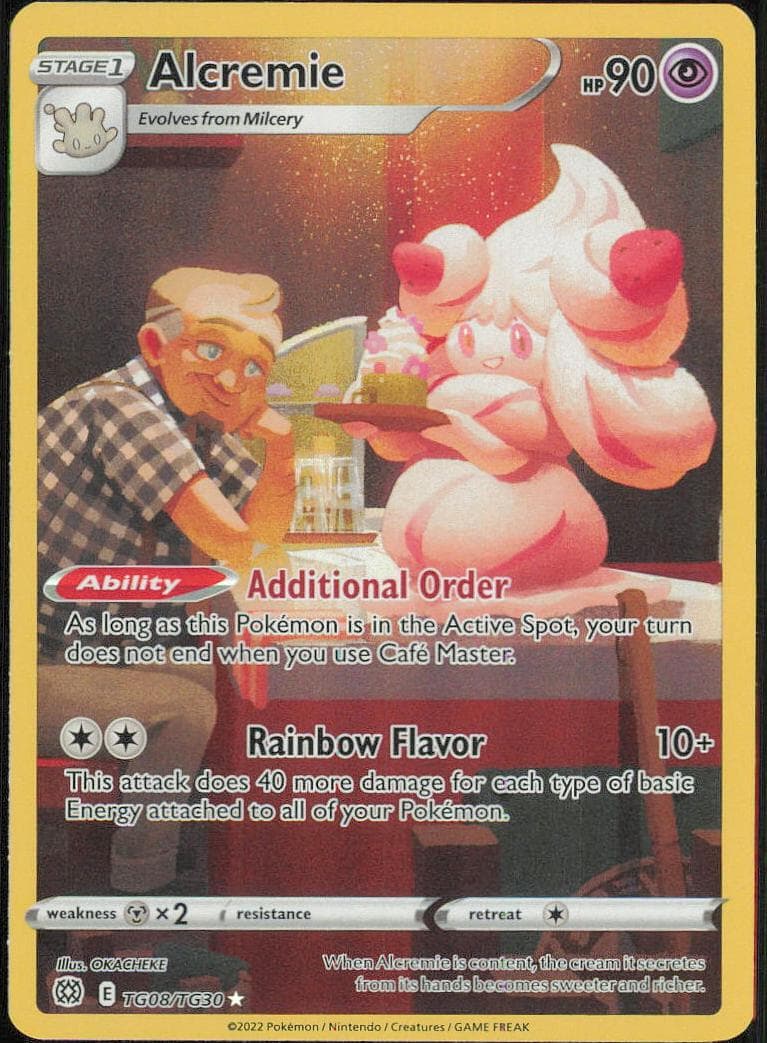Alcremie trading card