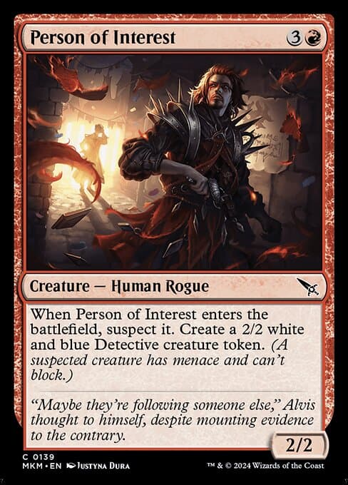 Person of Interest 2024 Magic: The Gathering Murders at Karlov Manor