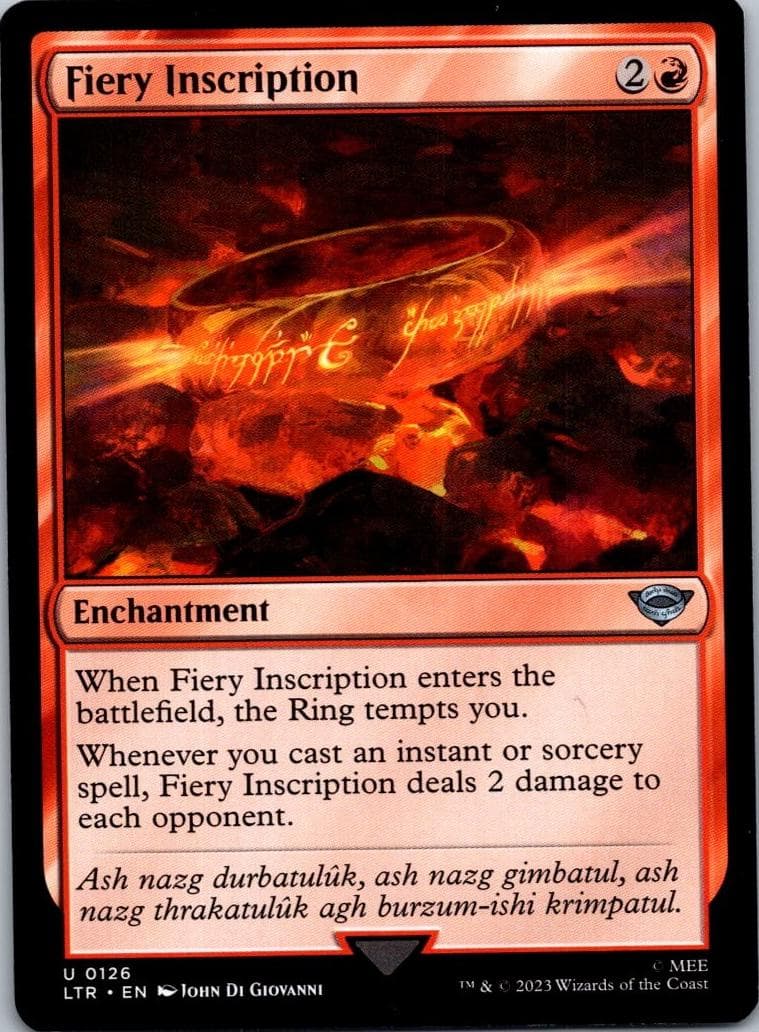 Fiery Inscription #126