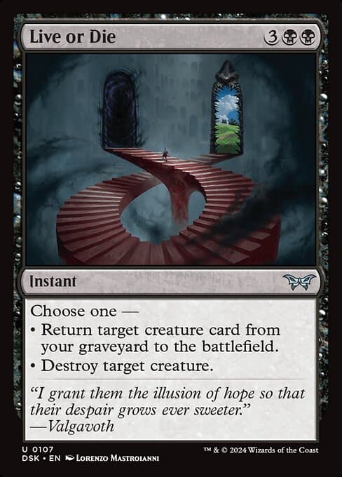 Live or Die 2024 Magic: The Gathering Duskmourn: House of Horror