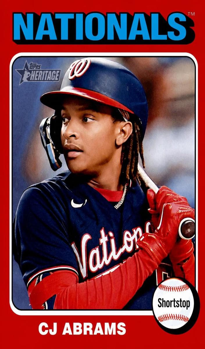 CJ Abrams 2024 topps Topps Heritage Mini