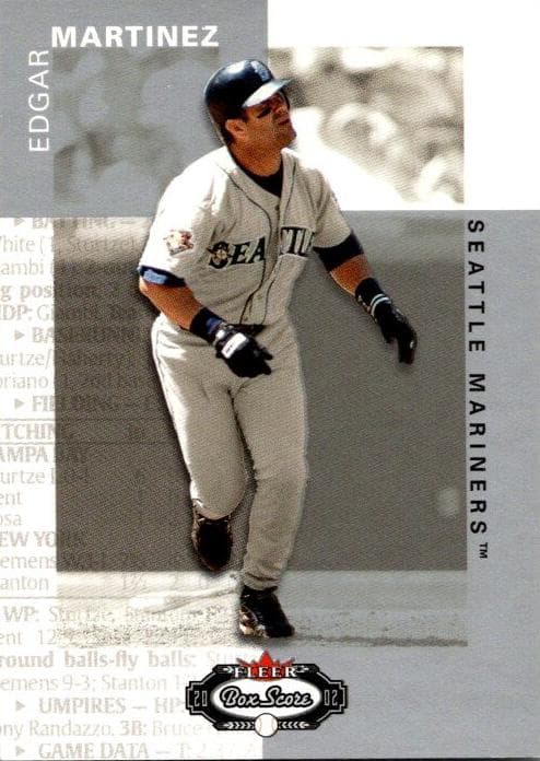 Edgar Martinez 2002 fleer Fleer Box Score