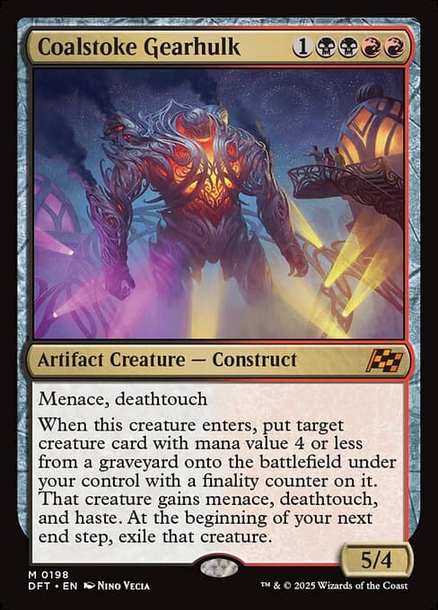Coalstoke Gearhulk 2025 Magic: The Gathering Aetherdrift Art Series