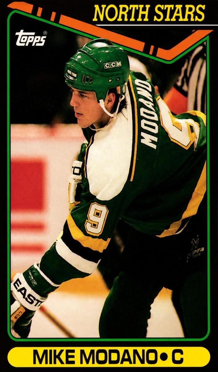 Mike Modano 1990 topps O-Pee-Chee