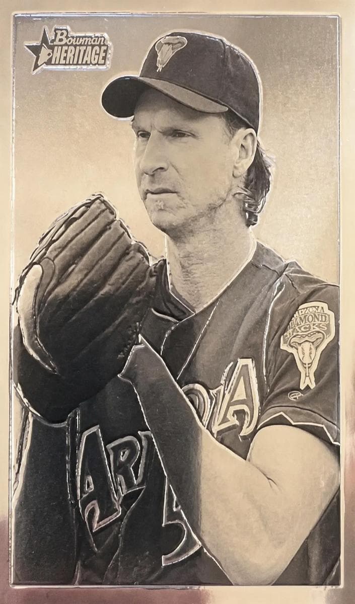 Randy Johnson 2001 bowman Heritage Chrome