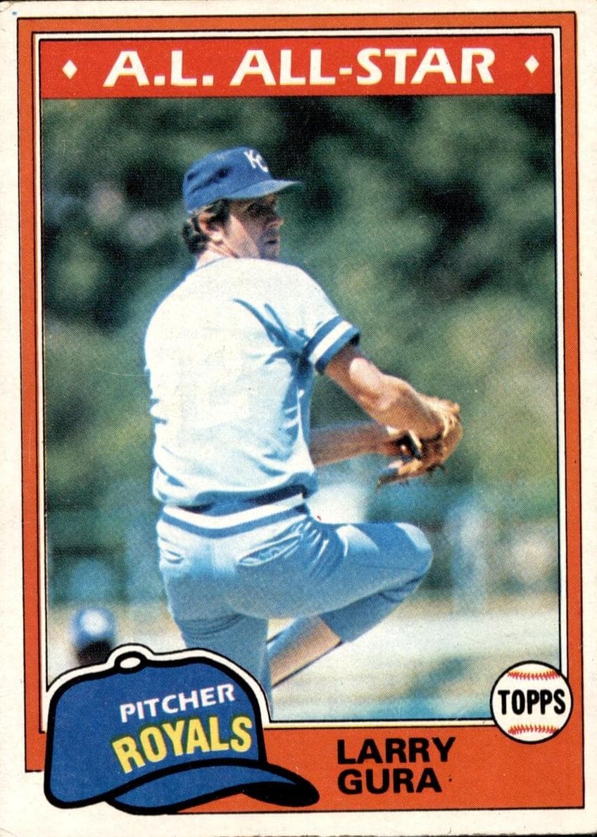 Larry Gura 1981 topps Topps