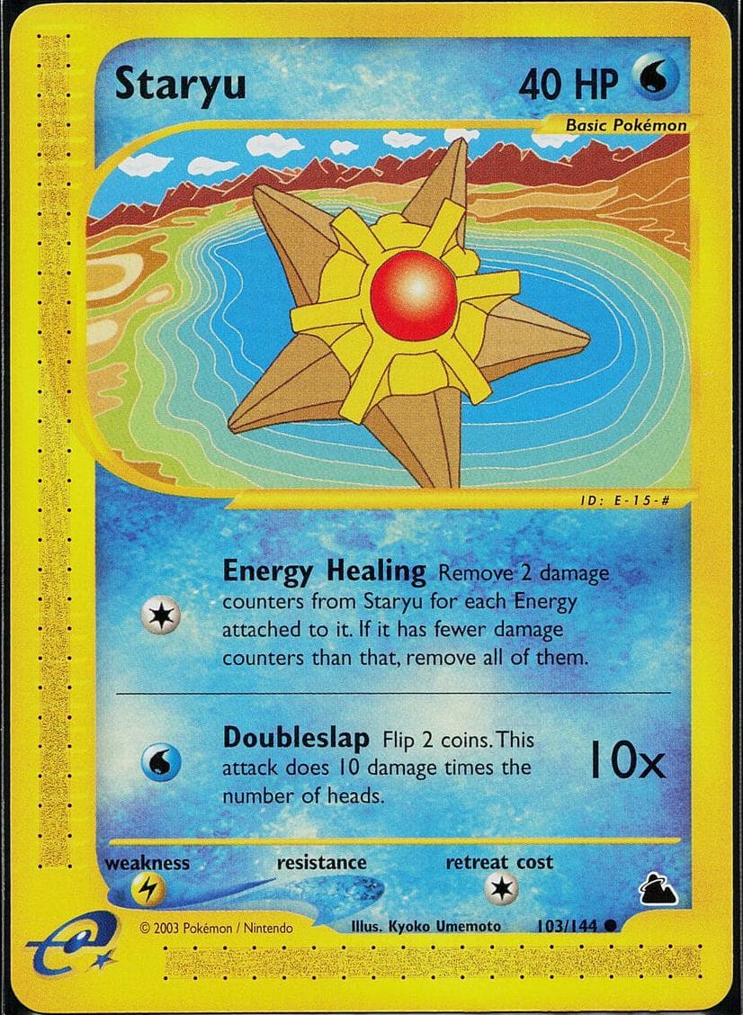 Staryu trading card