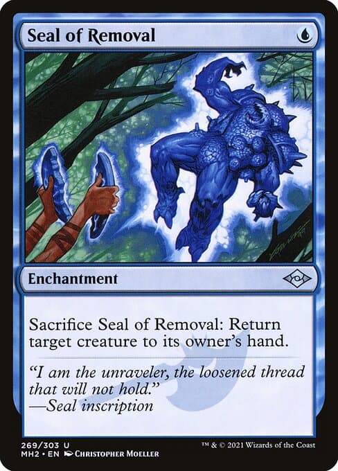 Seal of Removal 2021 Magic: The Gathering Modern Horizons 2