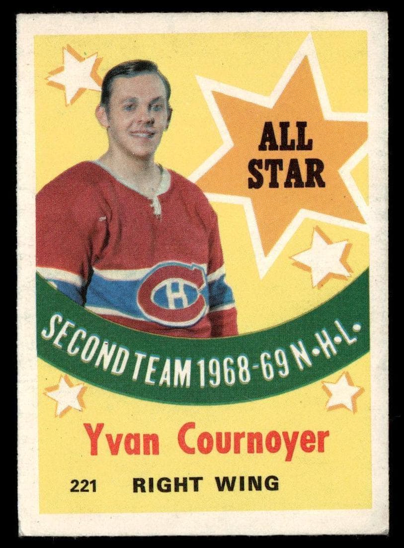 Yvan Cournoyer 1969 topps O-Pee-Chee