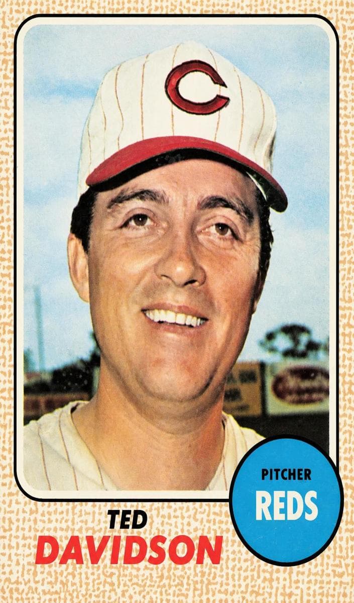 Ted Davidson 1968 topps O-Pee-Chee