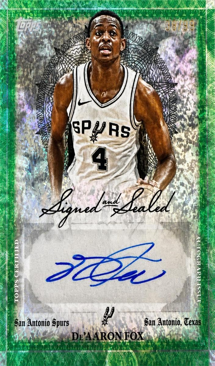 De'Aaron Fox trading card