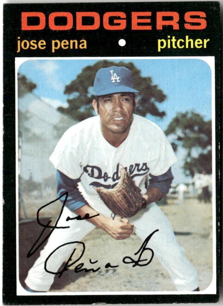 Jose Pena 1971 topps Topps