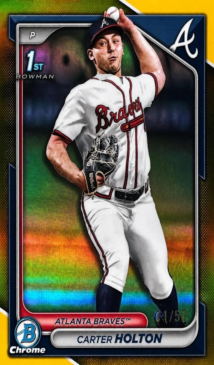 Carter Holton 2024 bowman Bowman Draft Chrome