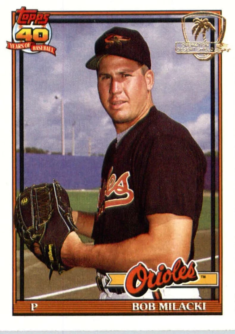 Bob Milacki 1991 topps Topps