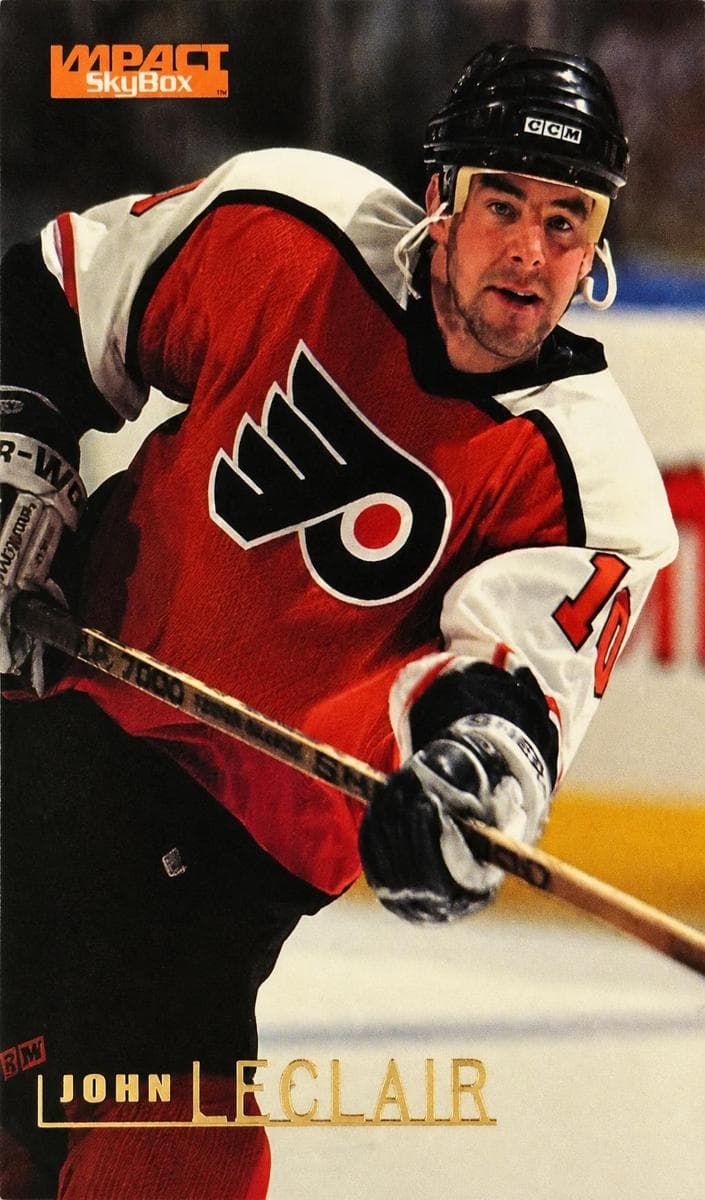 John LeClair 1995 fleer SkyBox Impact