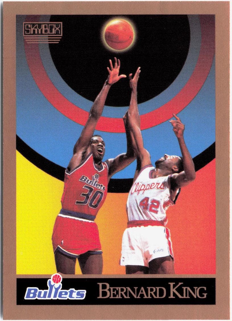 Bernard King 1990 fleer SkyBox