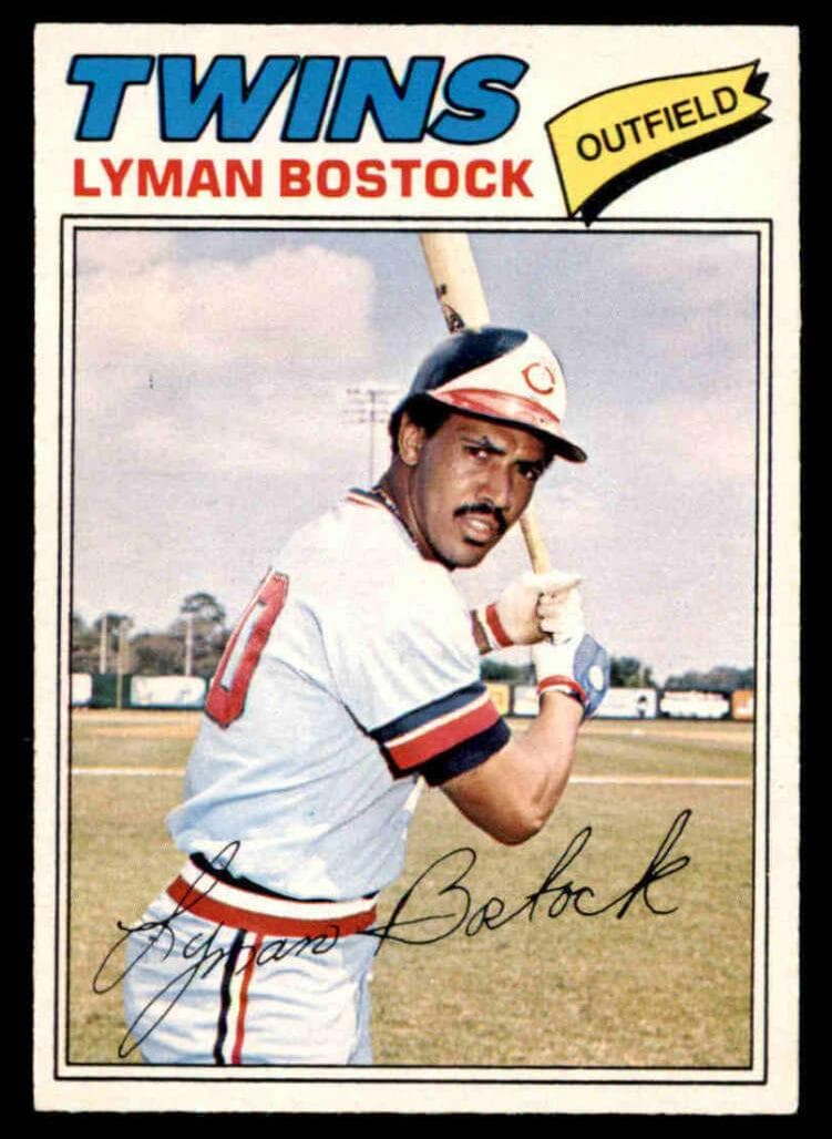 Lyman Bostock 1977 topps O-Pee-Chee