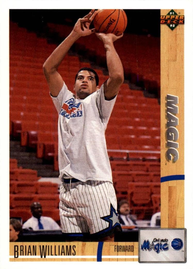 Brian Williams 1991 upper-deck Upper Deck