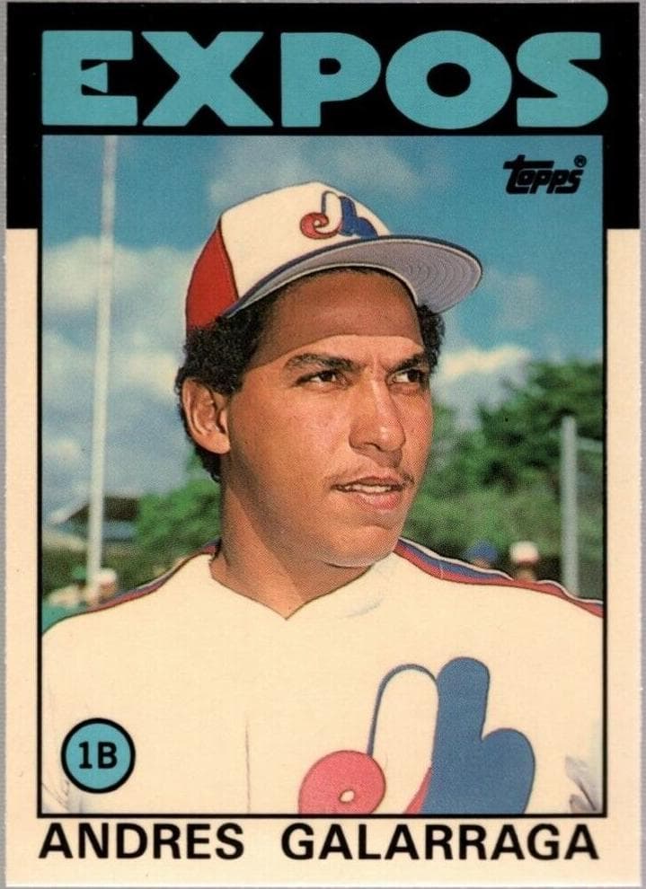 Andres Galarraga 1986 topps