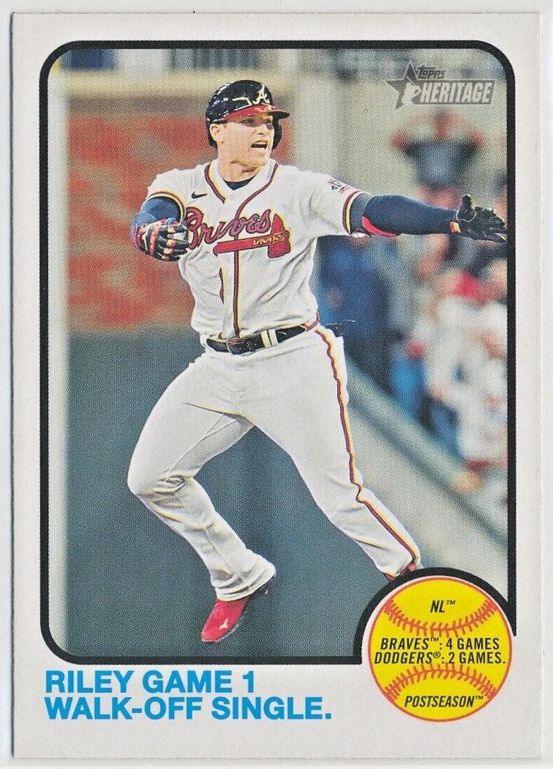 Riley Game 1 Walk-Off Single trading card