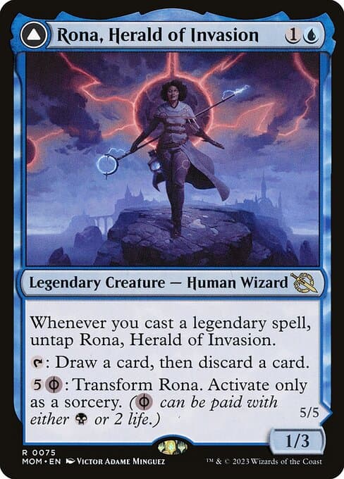 Rona, Herald of Invasion // Rona, Tolarian Obliterator #75