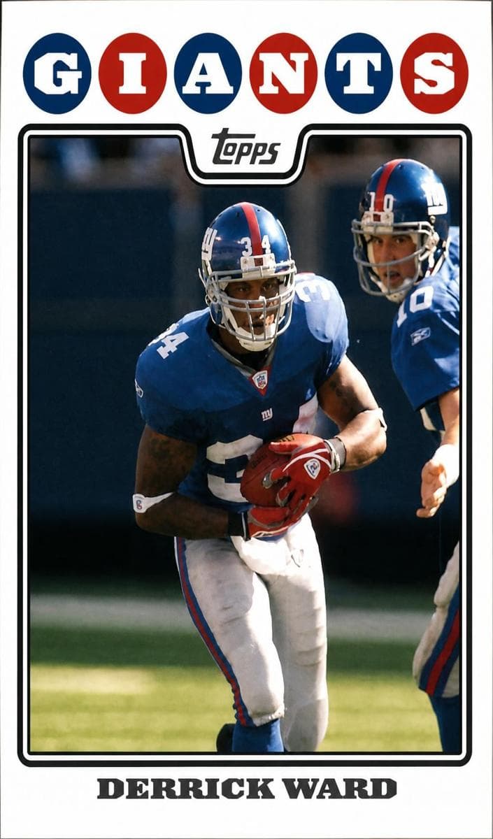 Derrick Ward 2008 topps