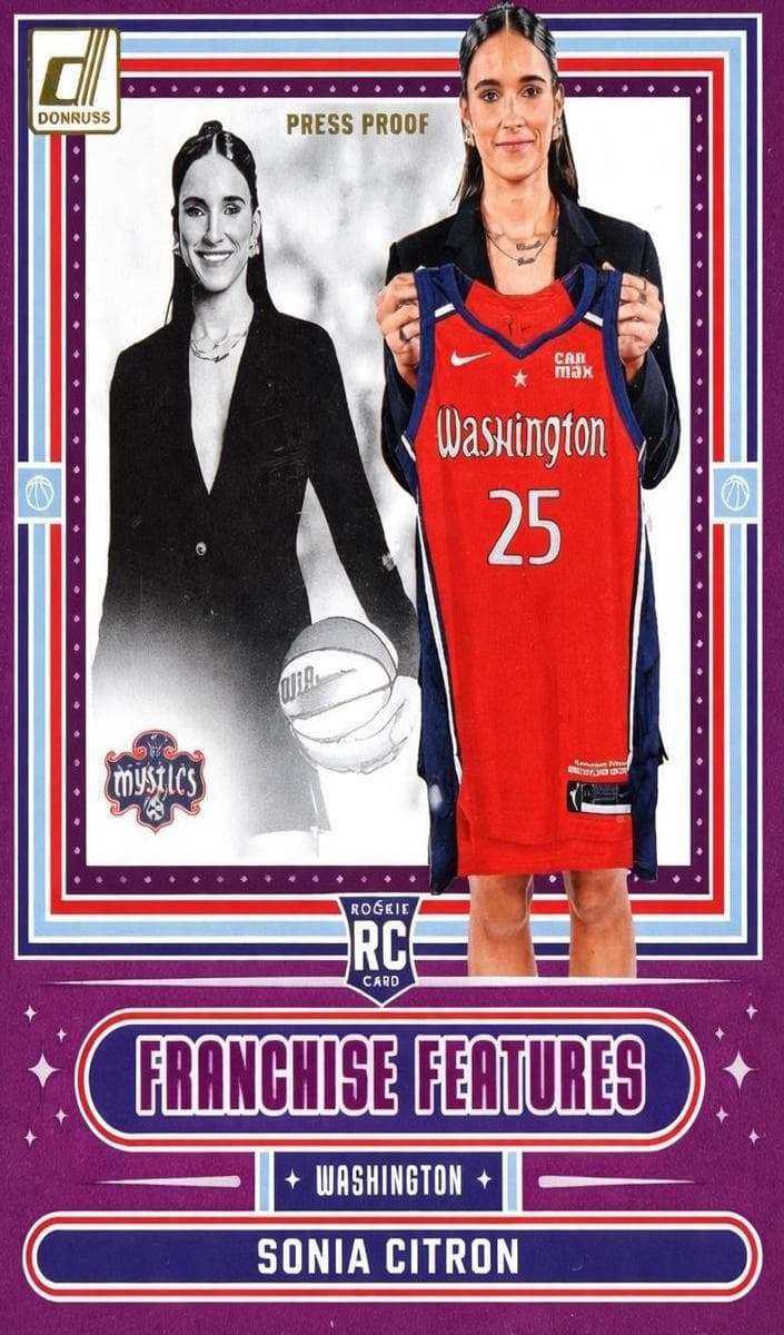 Sonia Citron 2025 Donruss WNBA rookie card