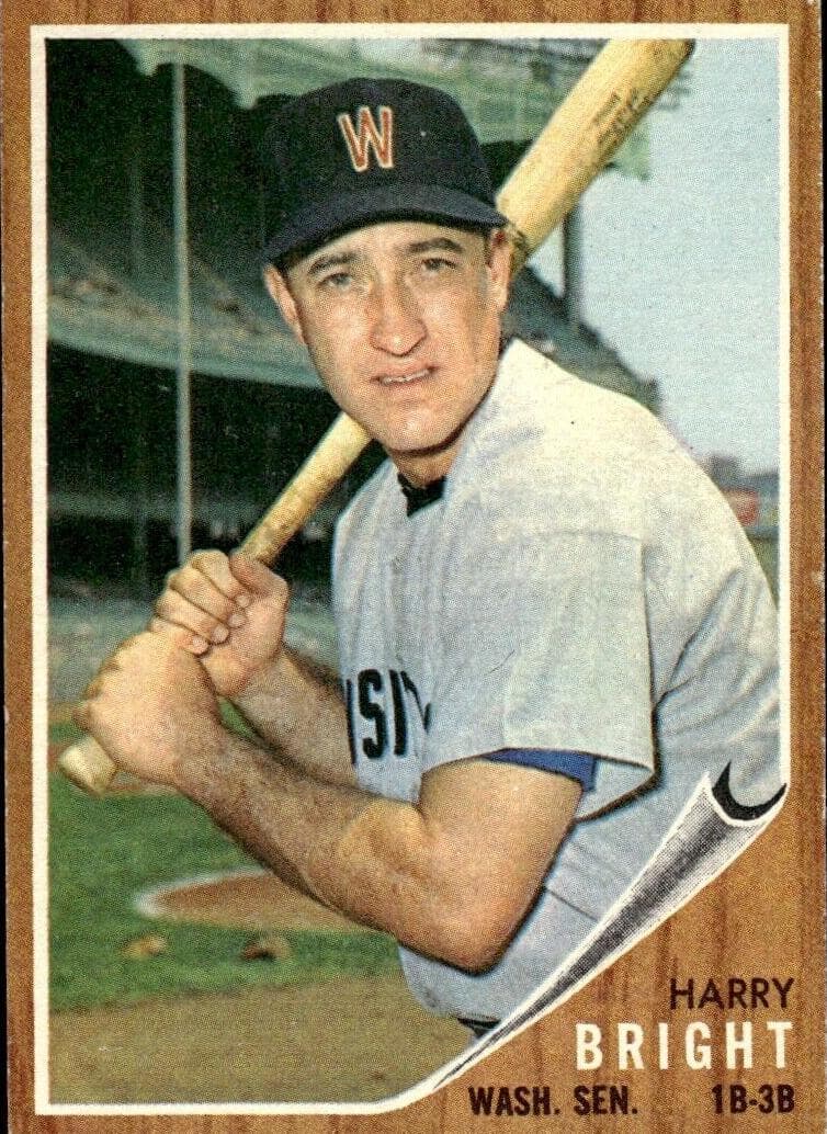 Harry Bright 1962 topps Topps