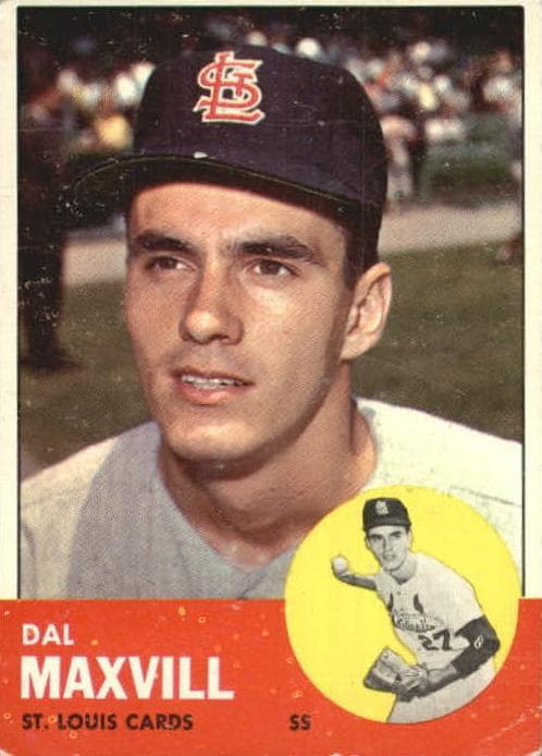 Dal Maxvill 1963 topps Topps