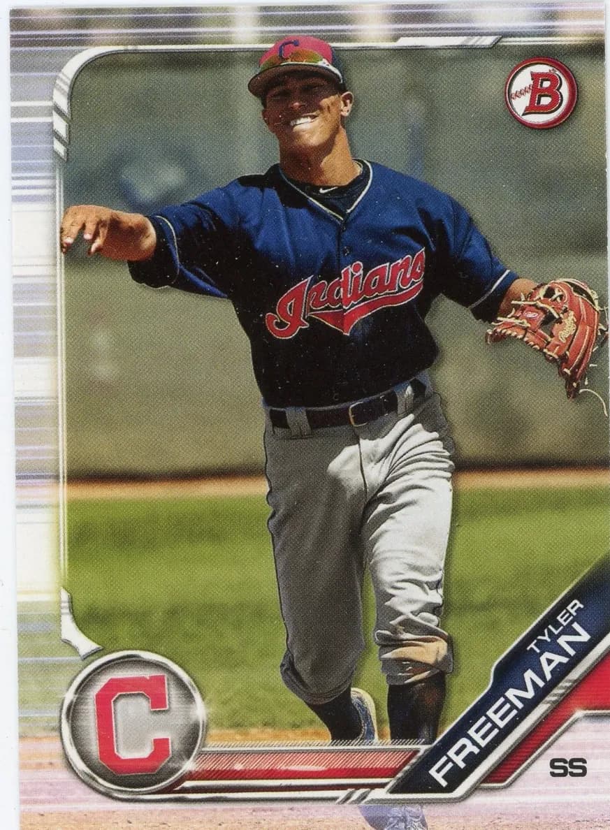 Tyler Freeman 2019 bowman Bowman Draft